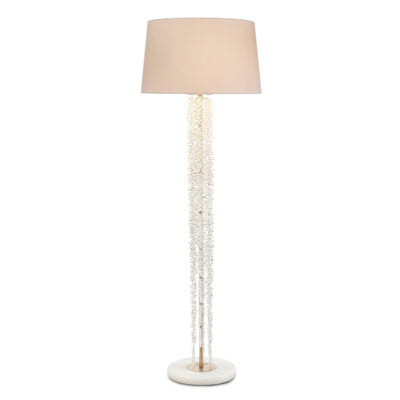 John Richard Cascading Crystal Waterfall Floor Lamp