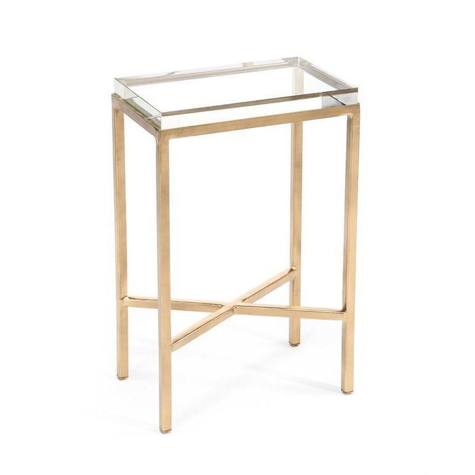 John Richard Glass Block Side Table