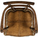 Jonathan Charles Buckingham Oak Arm Barstool with Studded Leather Seat