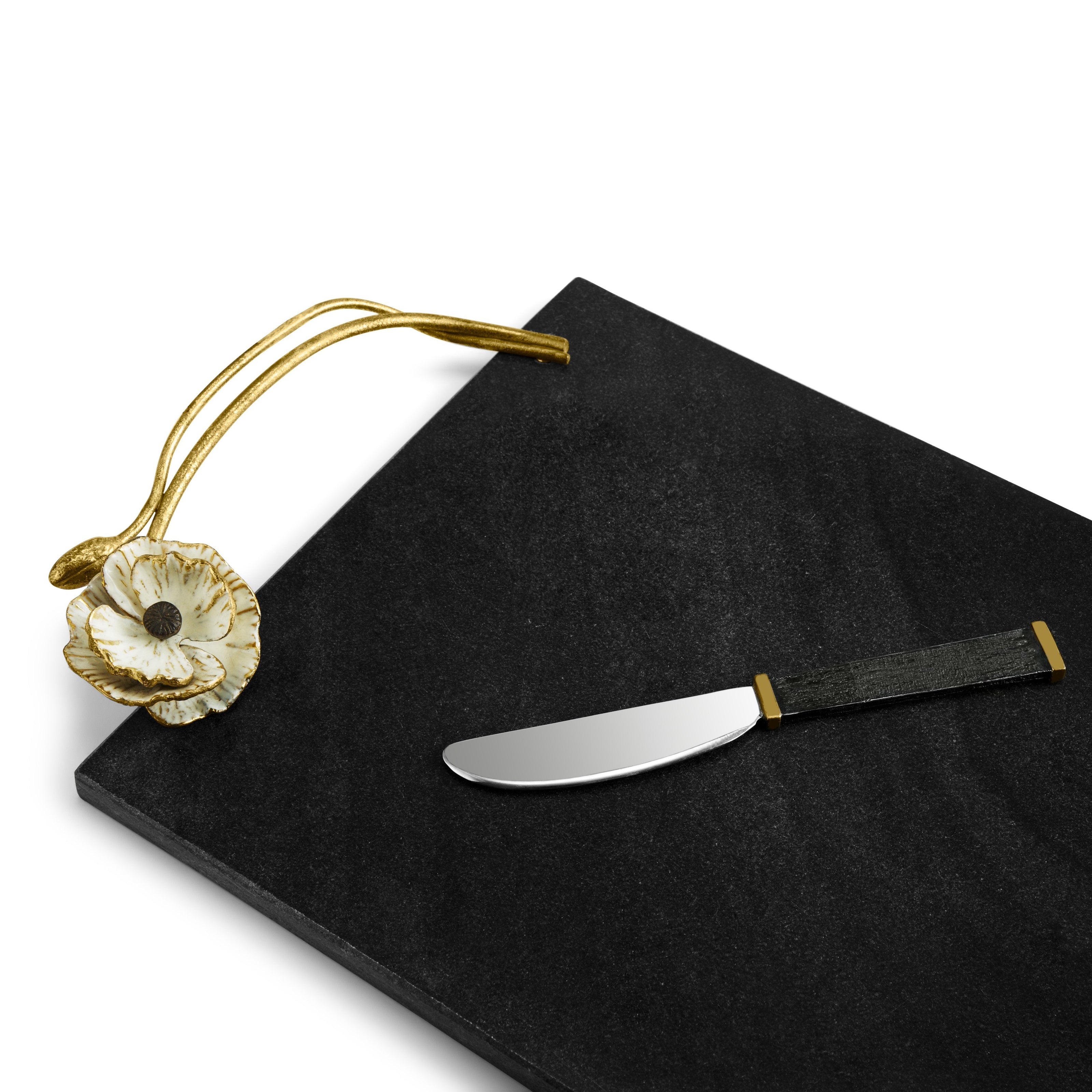 Michael Aram Anemone Large Cheese Board with Knife