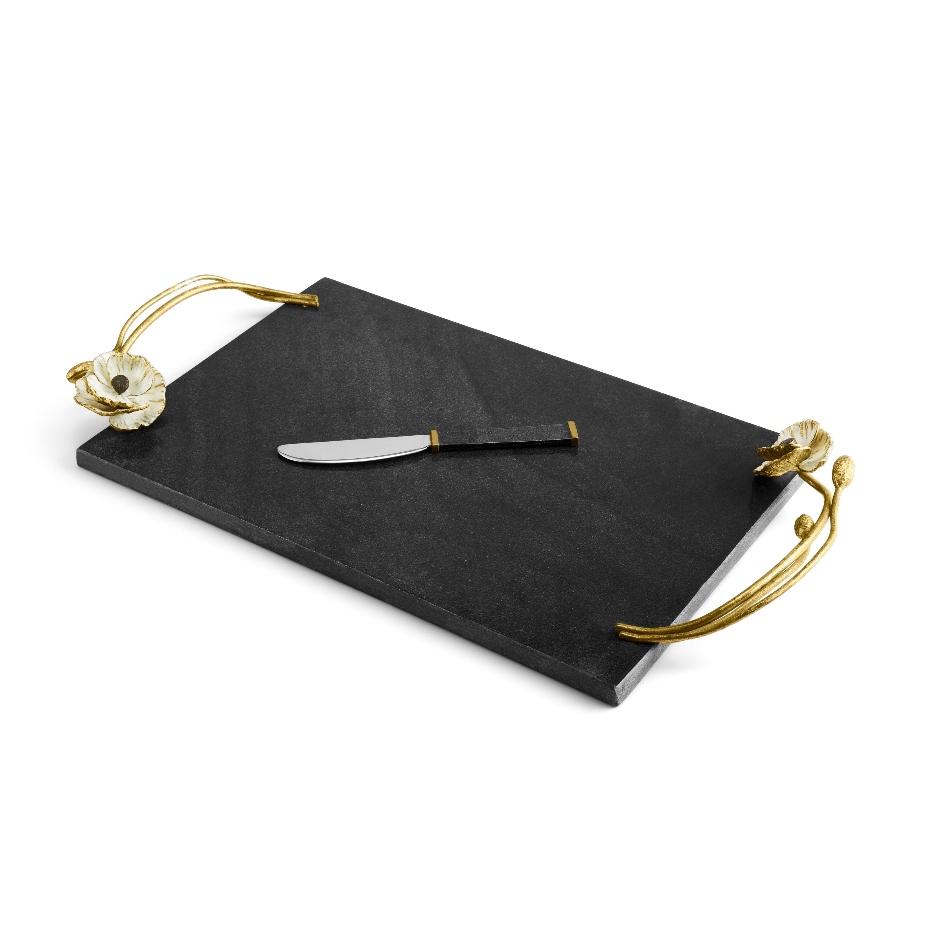 Michael Aram Anemone Large Cheese Board with Knife