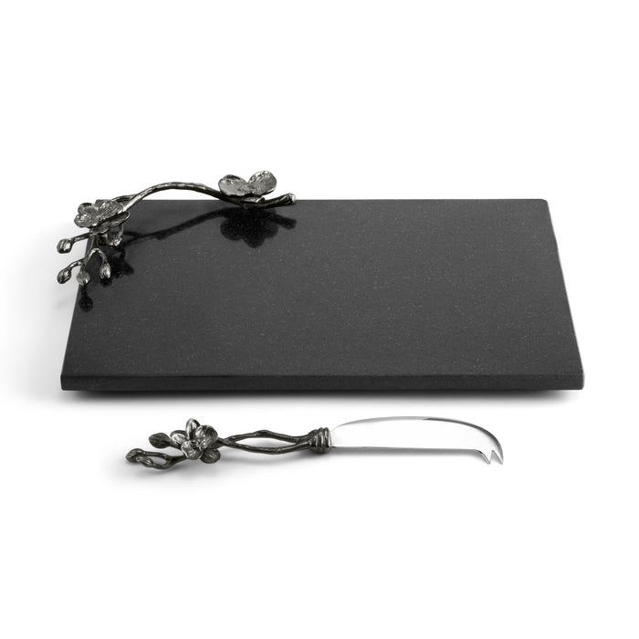 Michael Aram Black Orchid Cheese Board With Knife