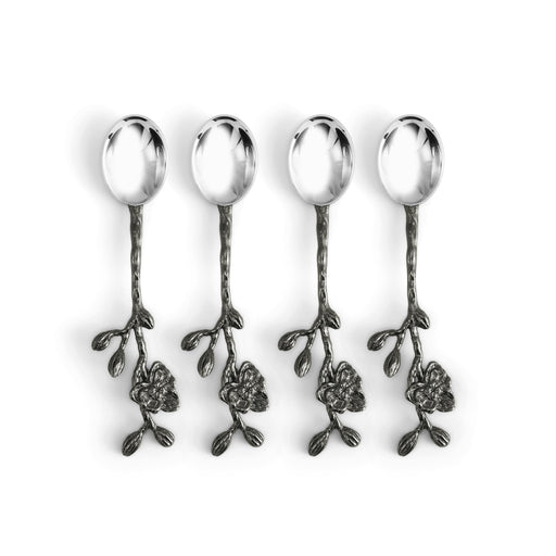 Michael Aram Black Orchid Hor D'oeuvres Spoons - Set of 4