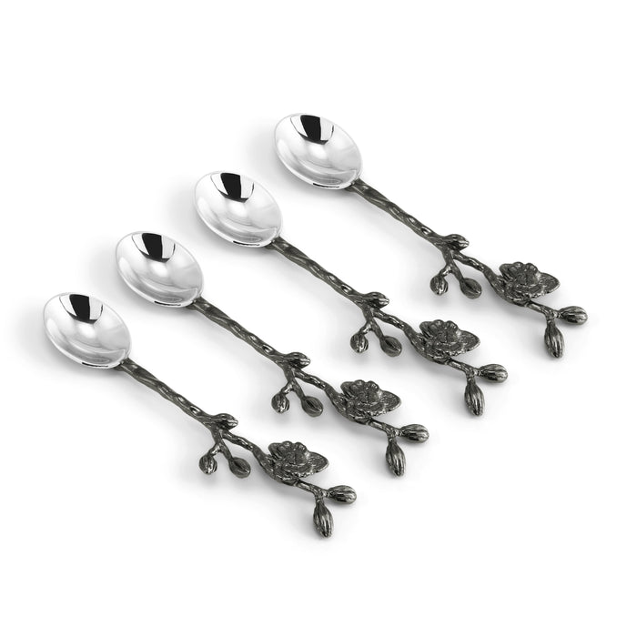 Michael Aram Black Orchid Hor D'oeuvres Spoons - Set of 4