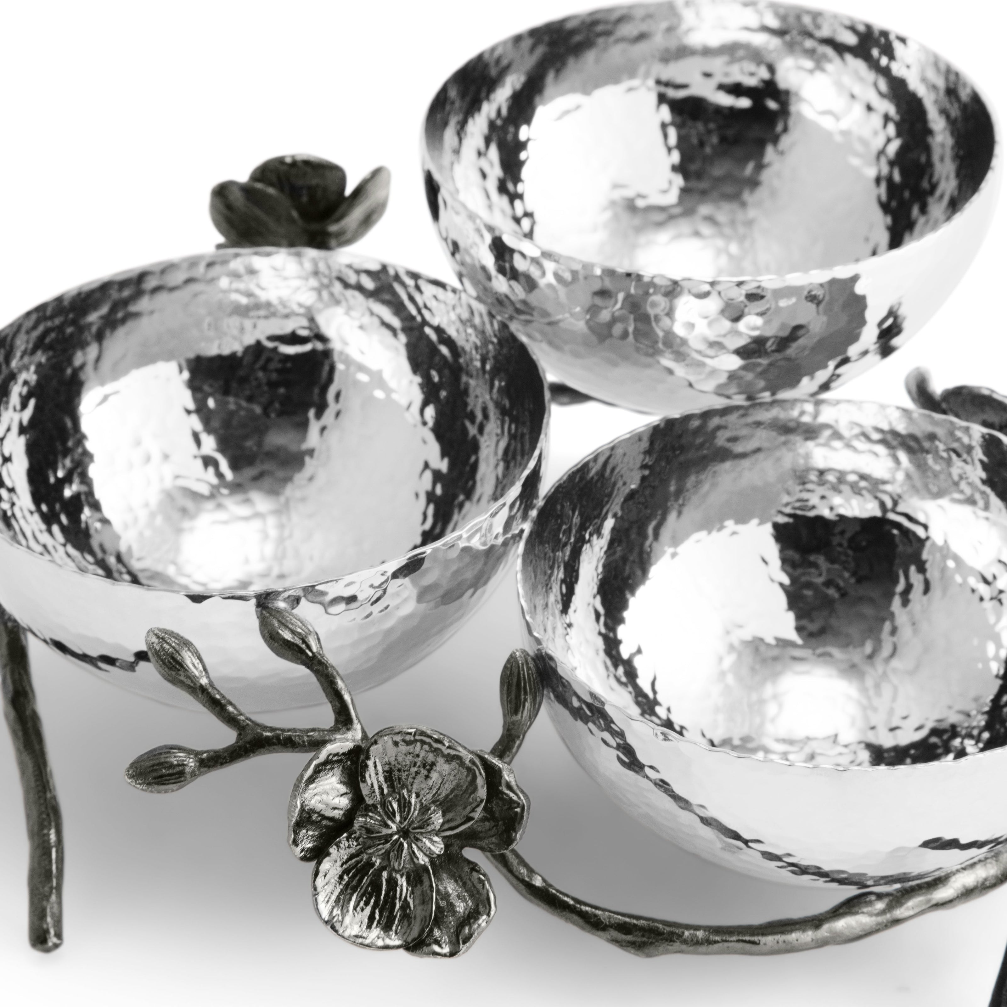 Michael Aram Black Orchid Triple Nut Dish
