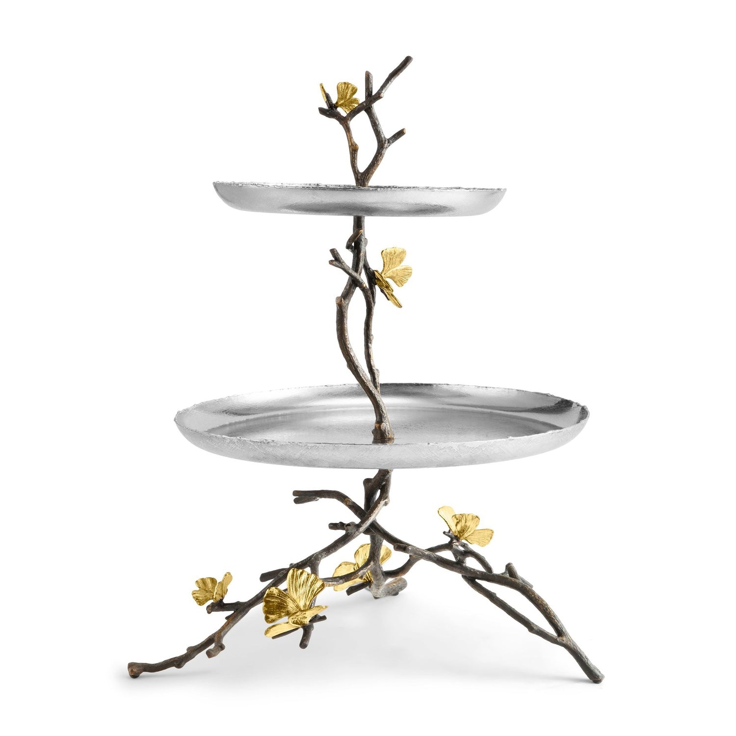 Michael Aram Butterfly Ginkgo 2 Tier Etagere