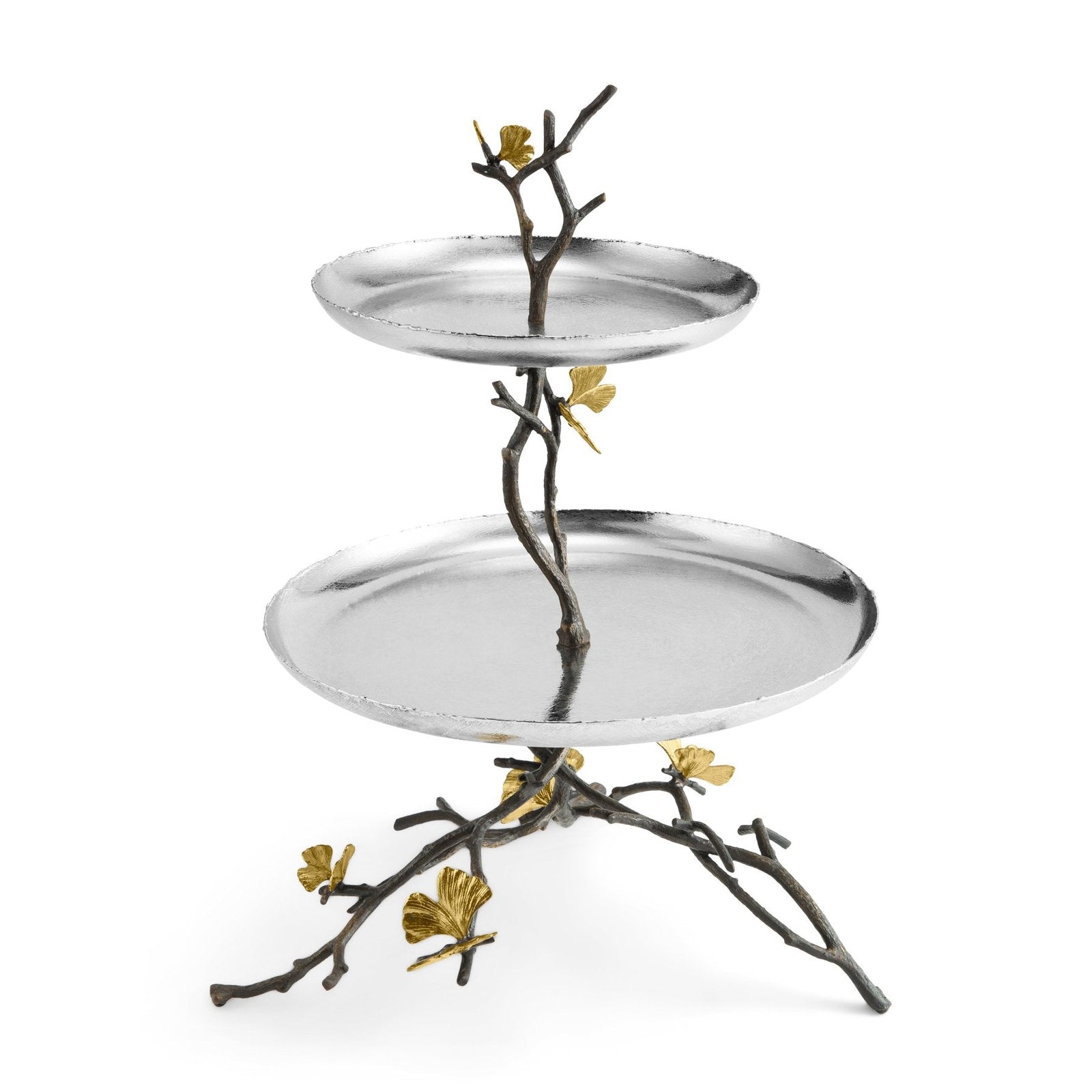 Michael Aram Butterfly Ginkgo 2 Tier Etagere