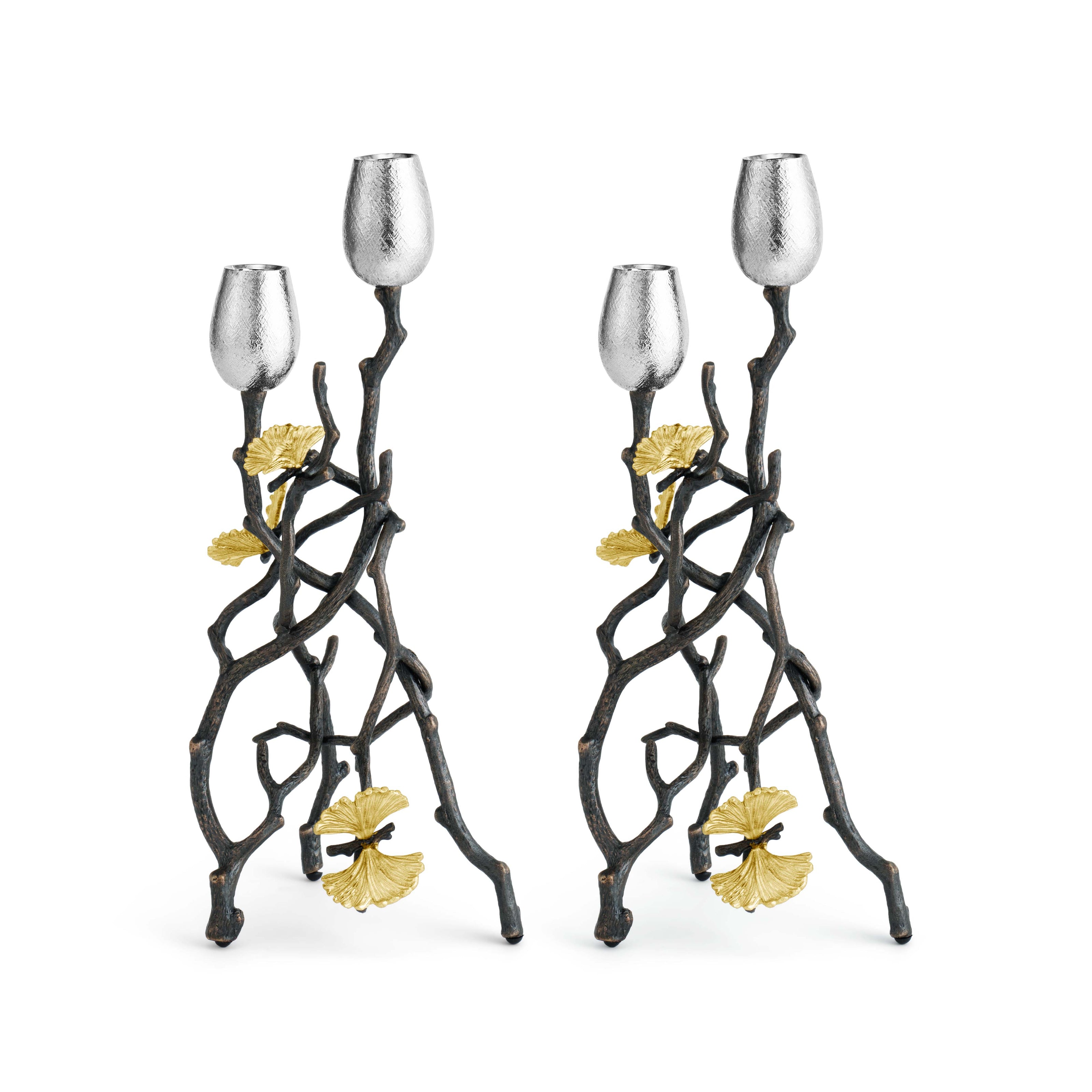 Michael Aram Butterfly Ginkgo Candleholders Set of 2