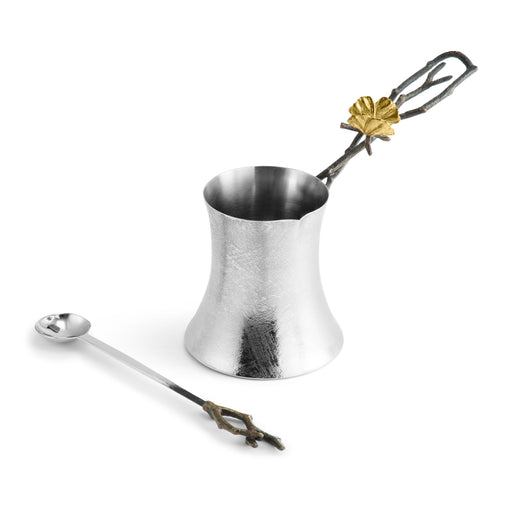Michael Aram Butterfly Ginkgo Coffee Pot with Spoon