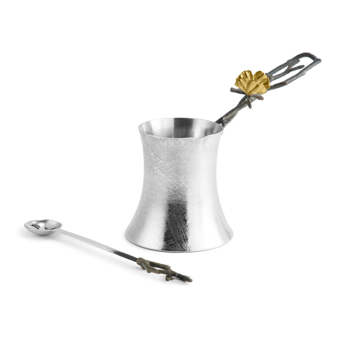 Michael Aram Butterfly Ginkgo Coffee Pot with Spoon
