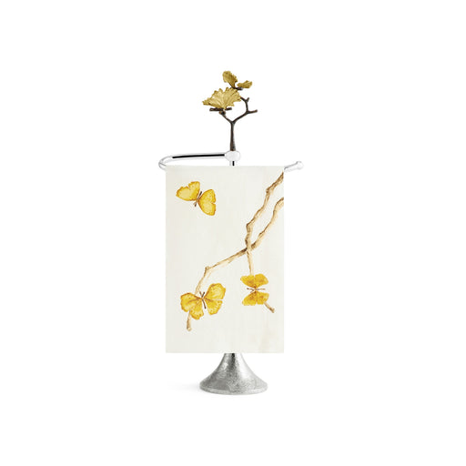 Michael Aram Butterfly Ginkgo Fingertip Towel Stand with Towel