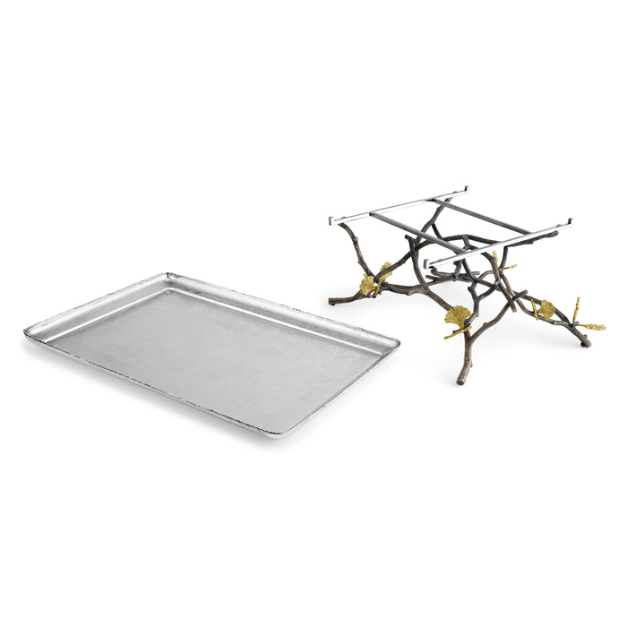 Michael Aram Butterfly Ginkgo Footed Centerpiece Tray