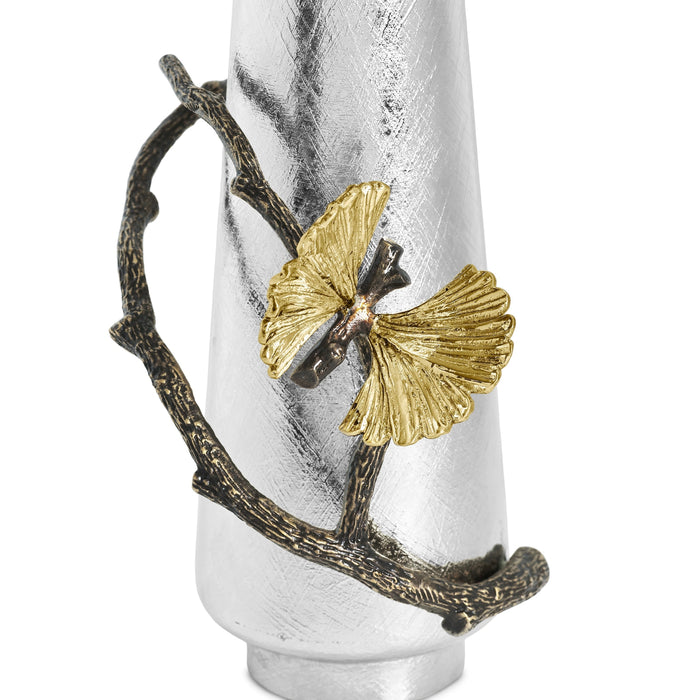 Michael Aram Butterfly Ginkgo Gold Candleholders - Set of 2