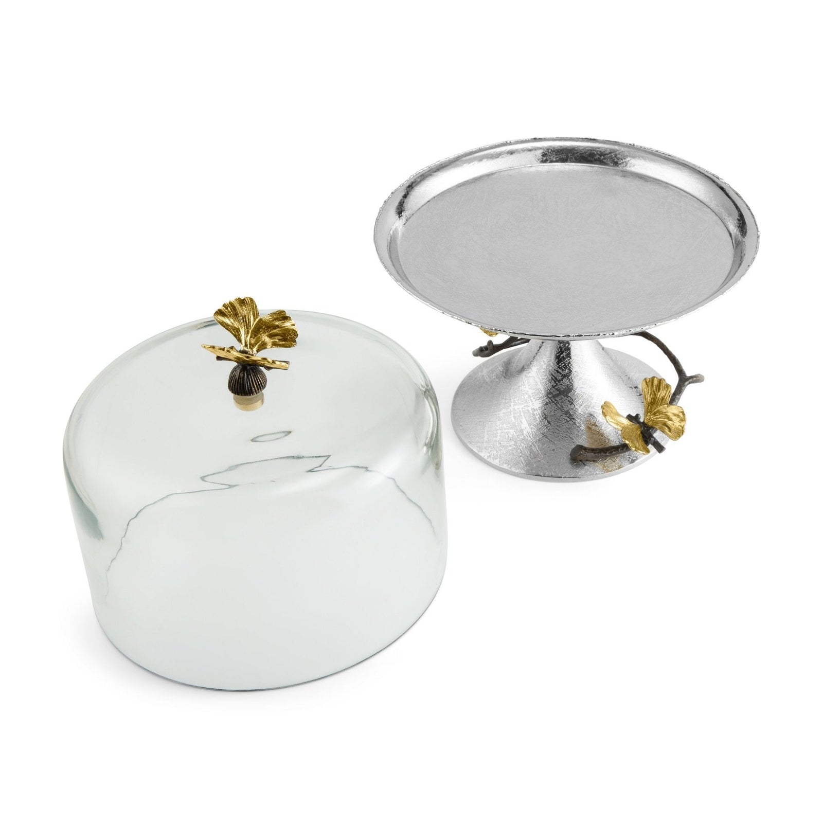 Michael Aram Butterfly Ginkgo Pastry Dish with Dome