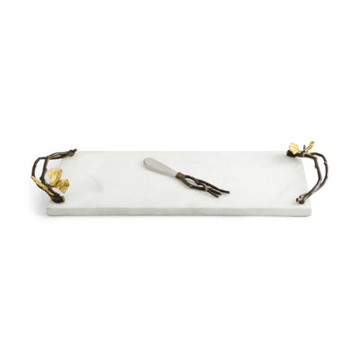 Michael Aram Butterfly Ginkgo Small Cheese Board with Knife