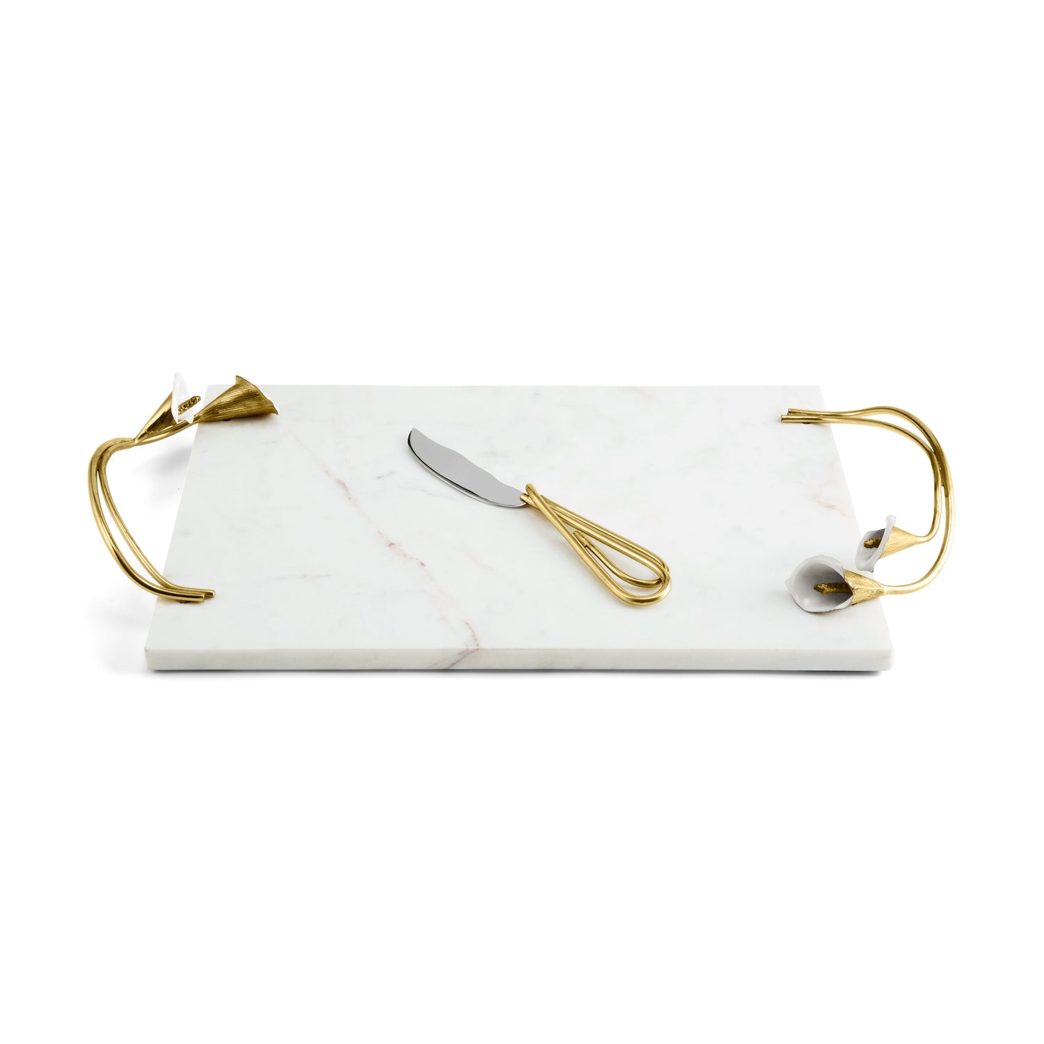 Michael Aram Calla Lily Cheese Board with Knife