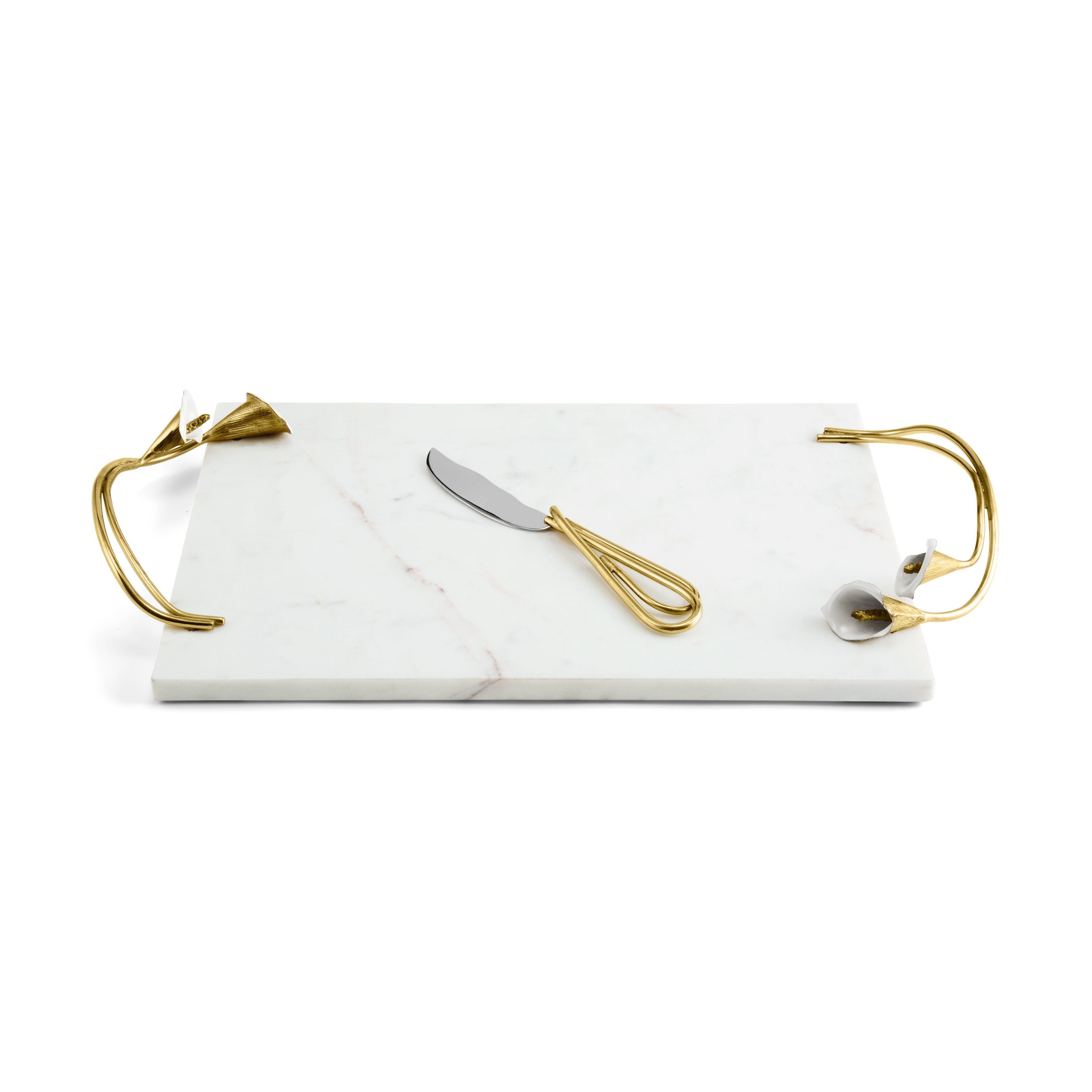 Michael Aram Calla Lily Cheese Board with Knife