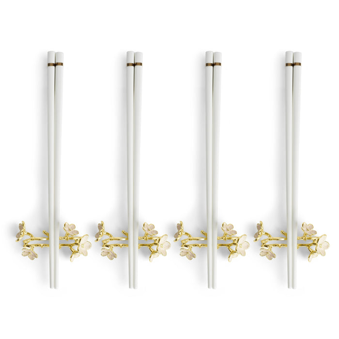 Michael Aram Cherry Blossom Chopsticks & Stands - Set of 4