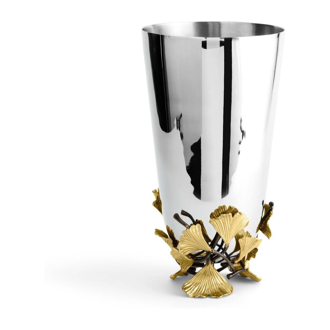 Michael Aram Golden Ginkgo Vase