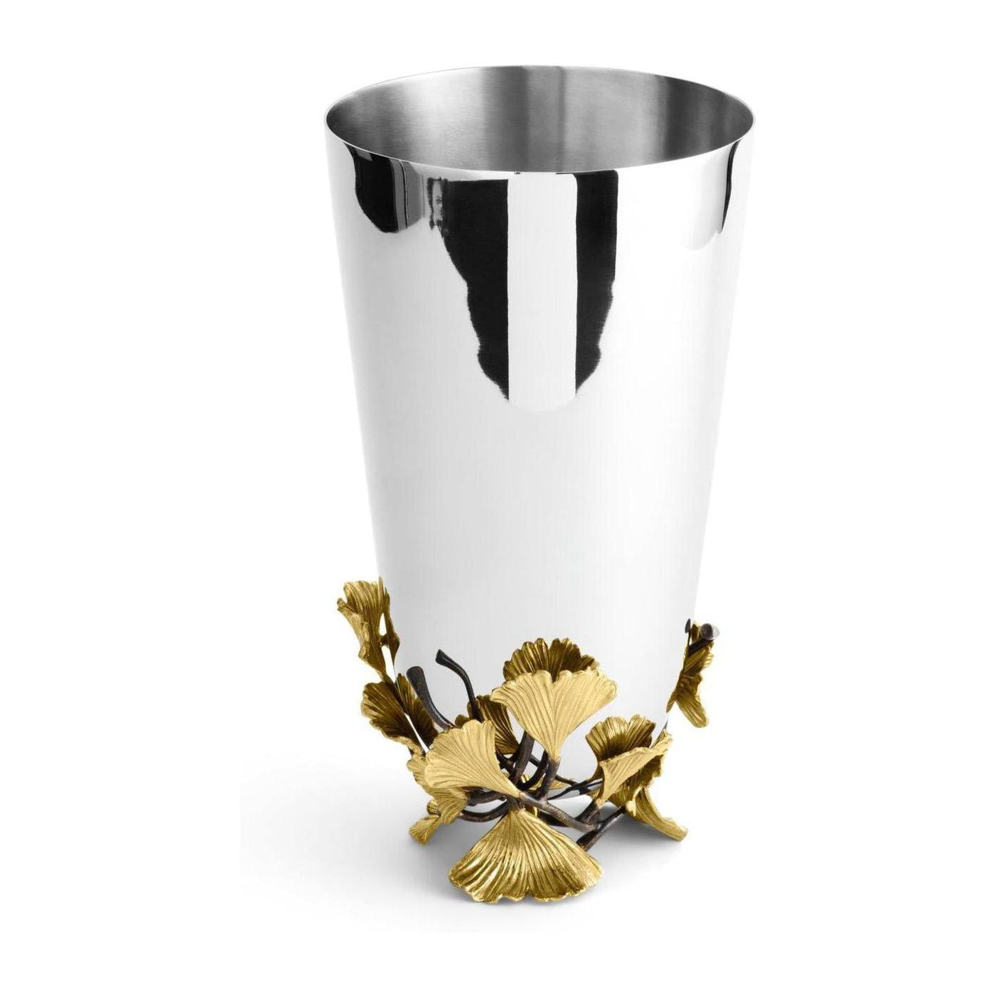 Michael Aram Golden Ginkgo Vase