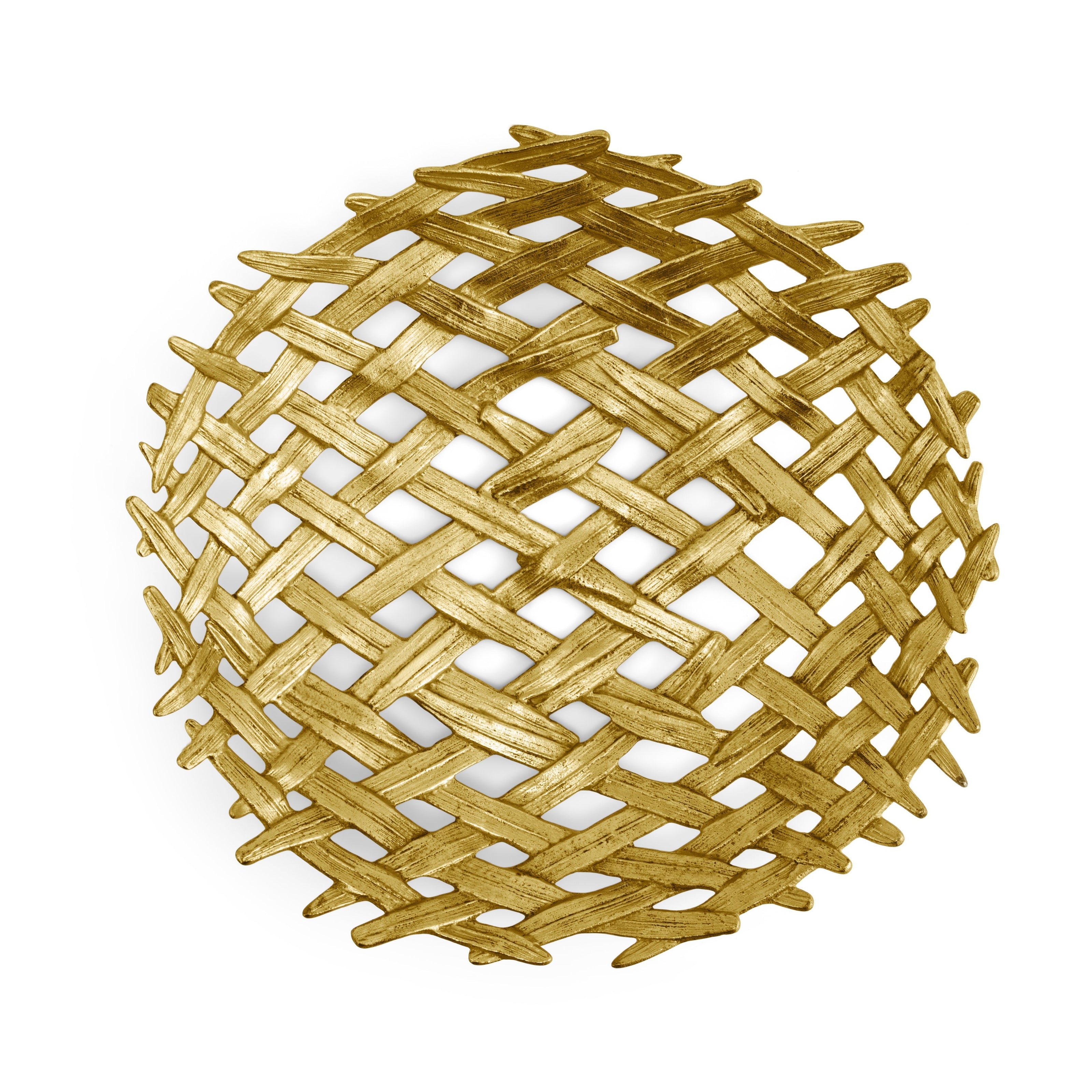 Michael Aram Palm Centerpiece Shallow Bowl