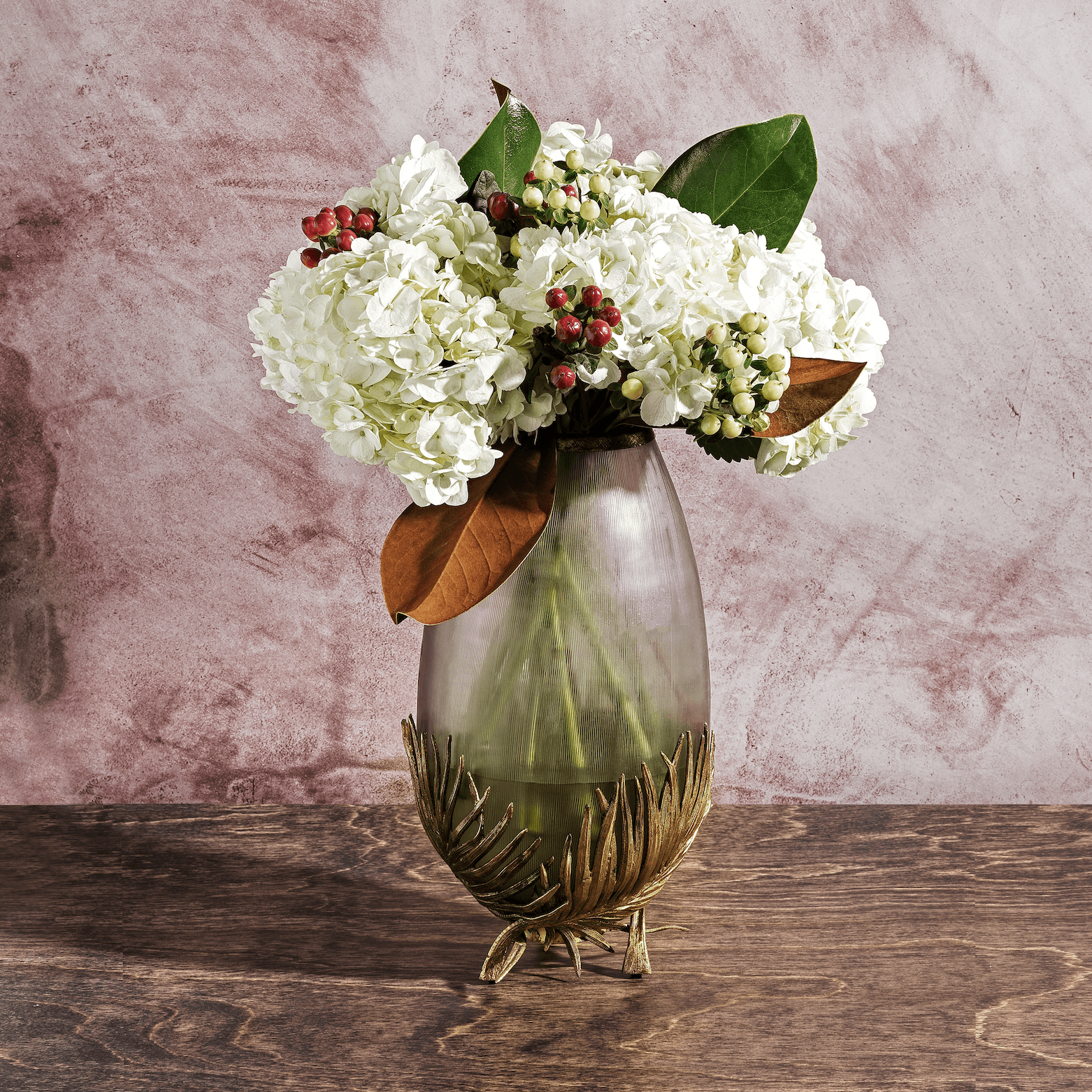 Michael Aram Palm Medium Glass Vase