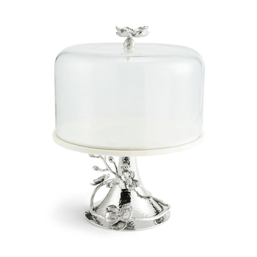 Michael Aram White Orchid Cake Stand with Dome