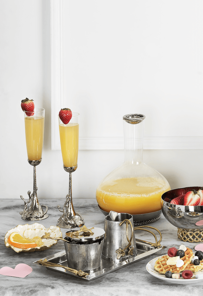 Michael Aram White Orchid Toasting Flute Set of 2