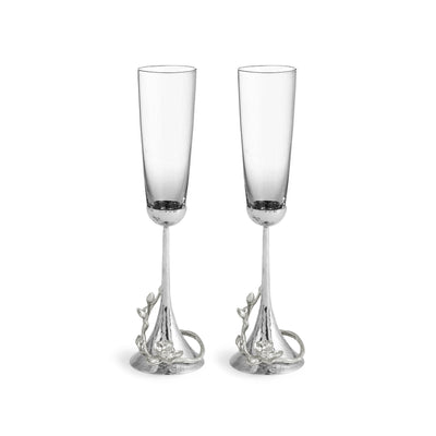 Michael Aram White Orchid Toasting Flute Set of 2