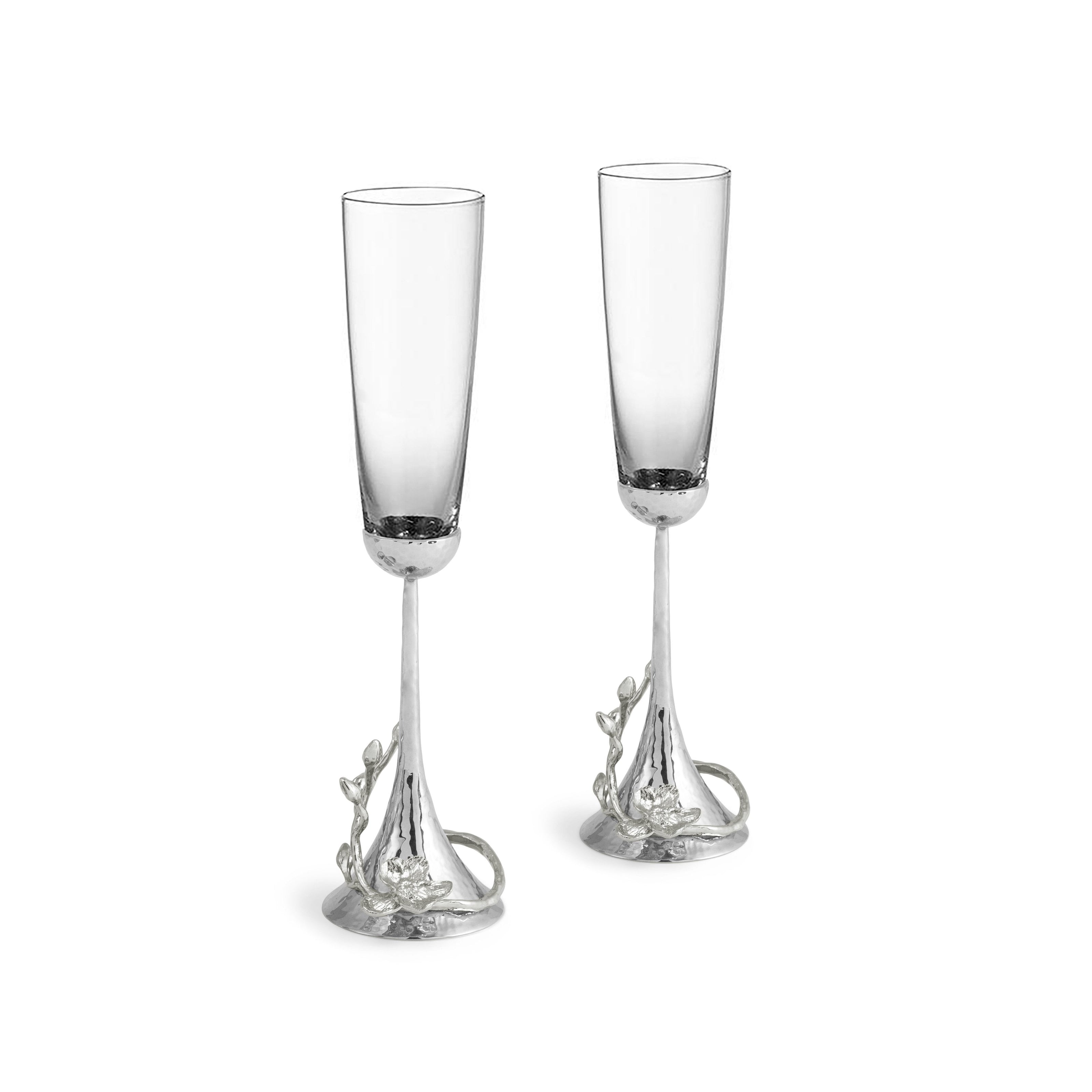 Michael Aram White Orchid Toasting Flute Set of 2