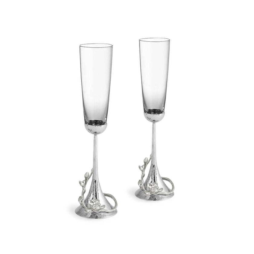 Michael Aram White Orchid Toasting Flute Set of 2