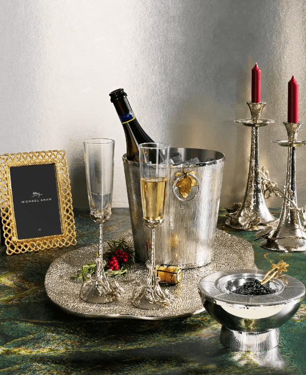 Michael Aram White Orchid Toasting Flute Set of 2