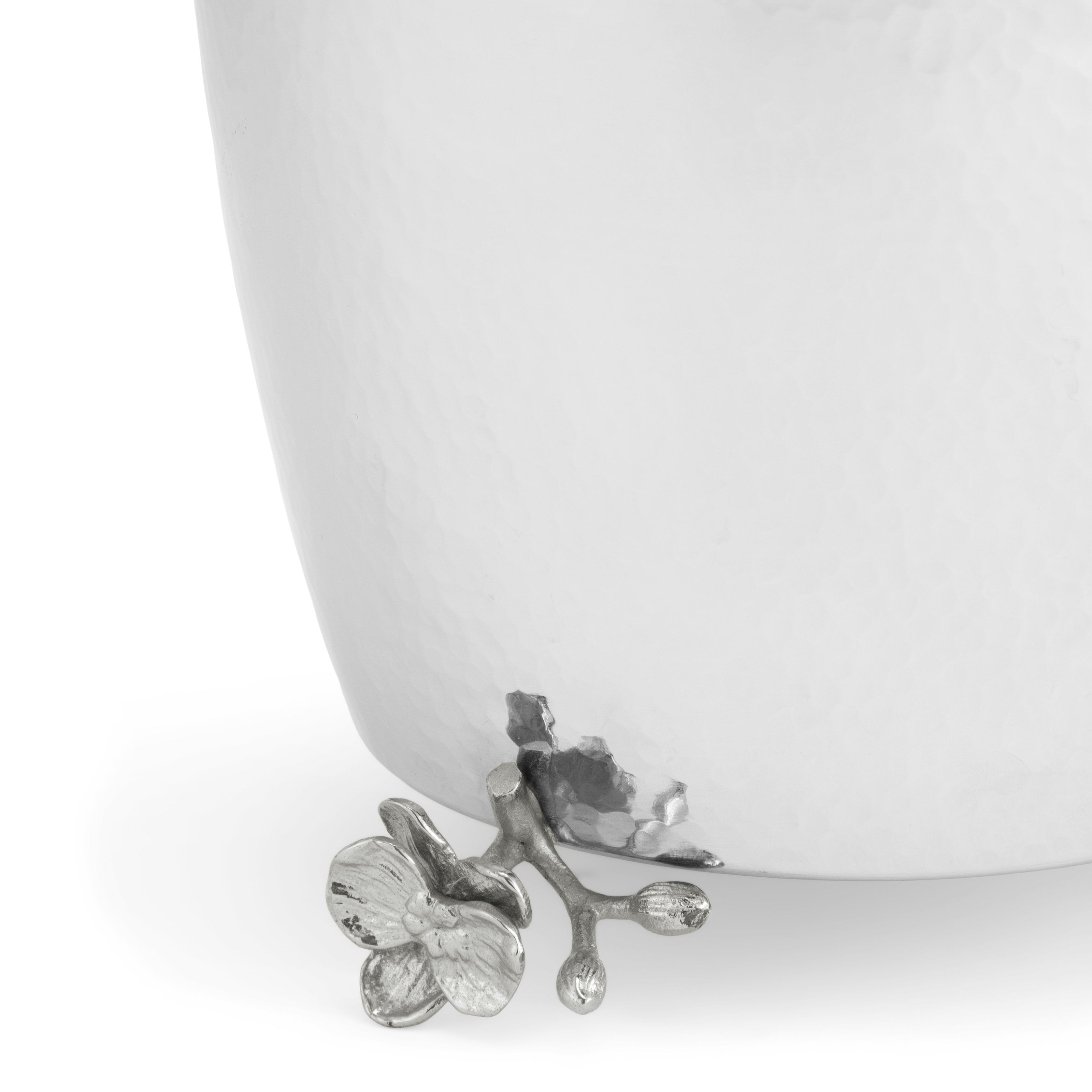 Michael Aram White Orchid Waste Basket