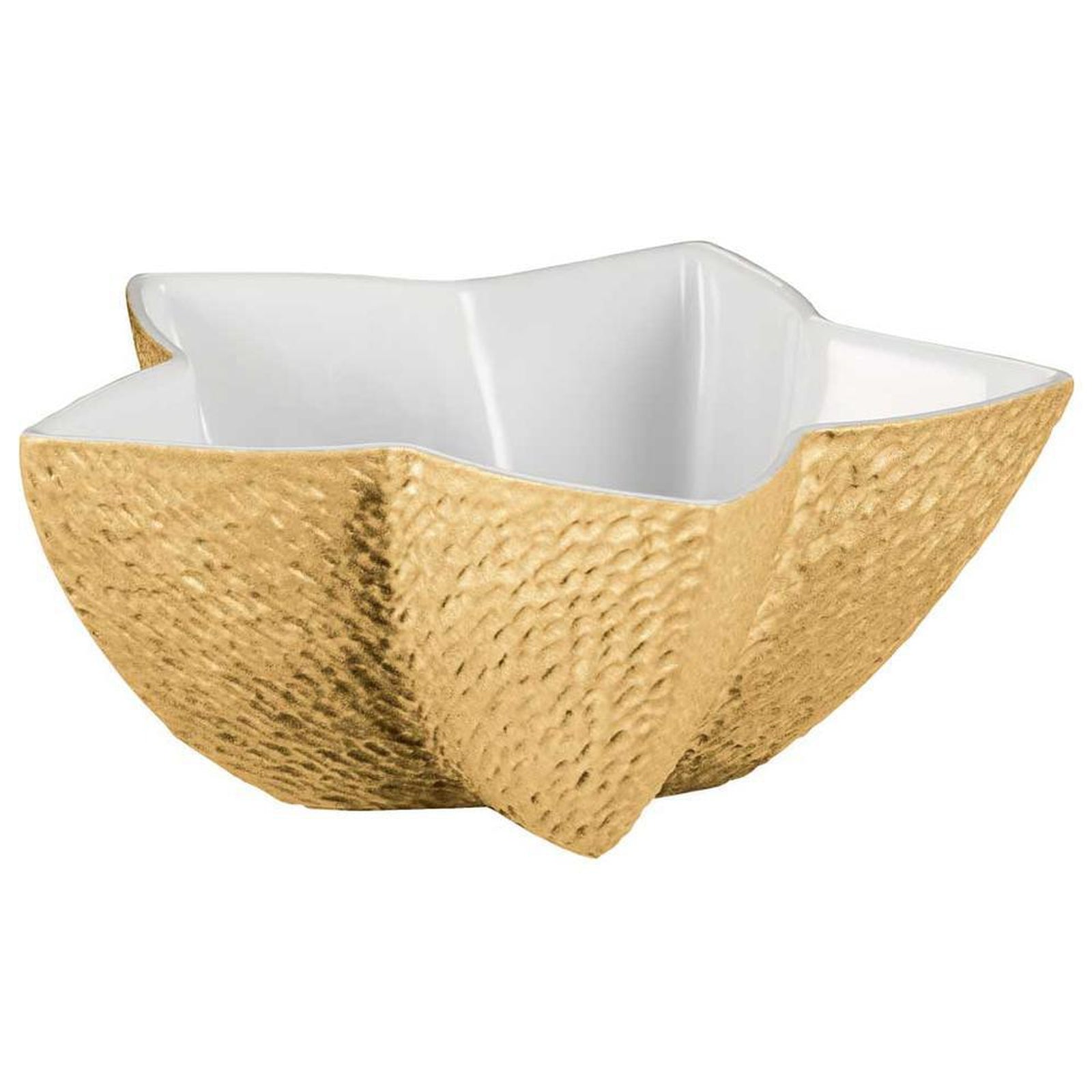 Raynaud Mineral Irise Yellow Gold Star Sugar Bowl