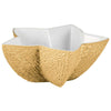 Raynaud Mineral Irise Yellow Gold Star Sugar Bowl
