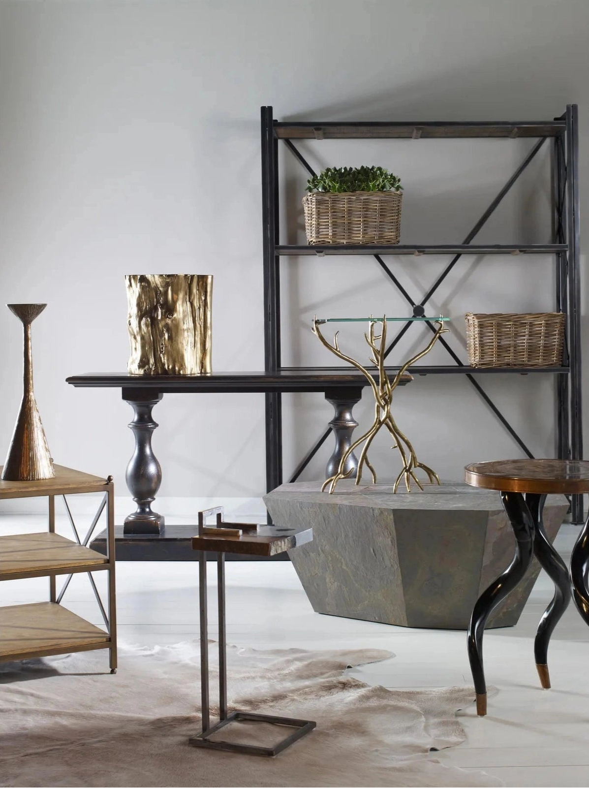 Century Furniture Monarch Sheffield Factory Shelving Tower