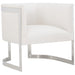 Bernhardt Interiors Zola Chair in Polished Stainless Steel