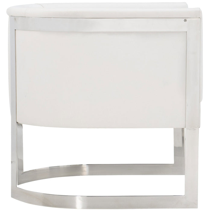 Bernhardt Interiors Zola Chair in Polished Stainless Steel