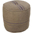 Surya Burlap Pouf