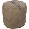 Surya Burlap Pouf
