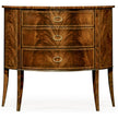 Jonathan Charles Biedermeier Style Mahogany Demilune Cabinet