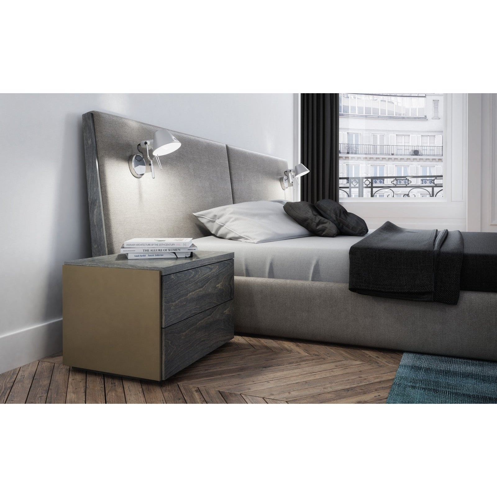 Huppe Sereno Large 2 Drawer Nightstand