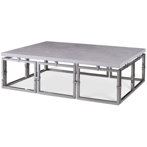 Century Furniture Grand Tour Links Cocktail Table - Stainless Steel
