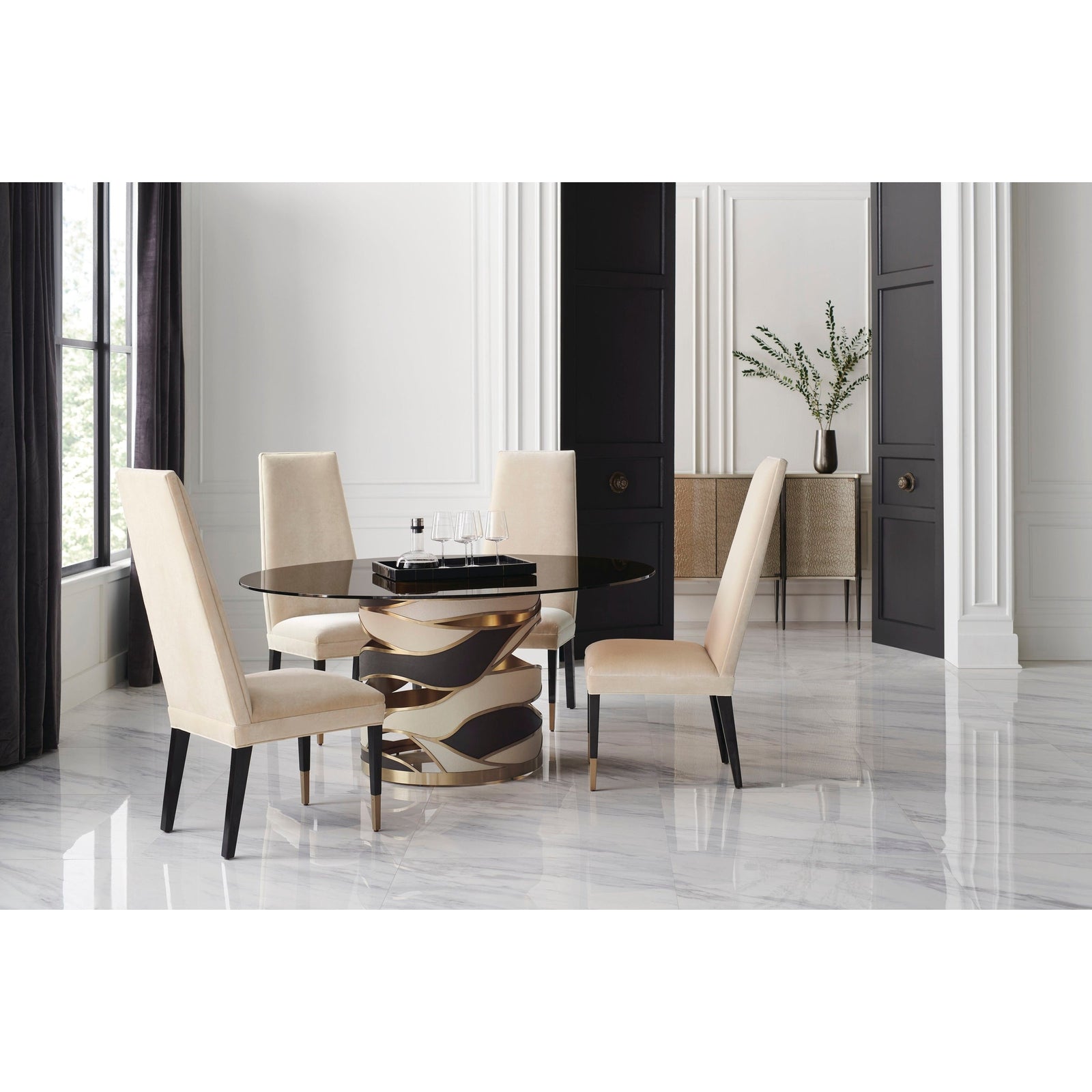 Caracole Signature Metropolitan The Masters Dining Side Chair