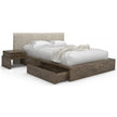 Huppe Silk Upholstered Headboard Storage Bed