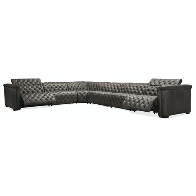 Hooker Furniture Savion Grandier 6 pc Sectional w/3 PWR Recline PWR Headrest