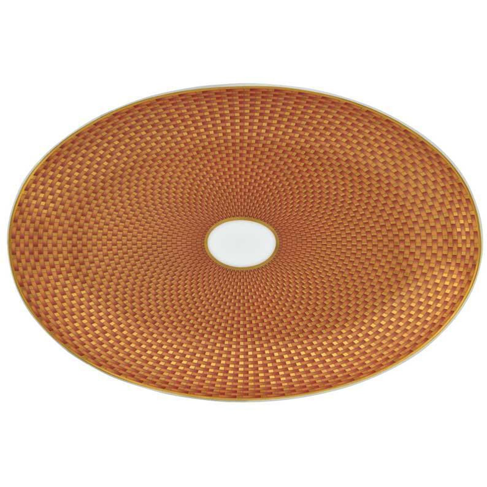 Raynaud Tresor Orange Motif N°1 Pickle Dish