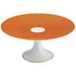 Raynaud Tresor Orange Motif N°1 Petit Four Stand Small