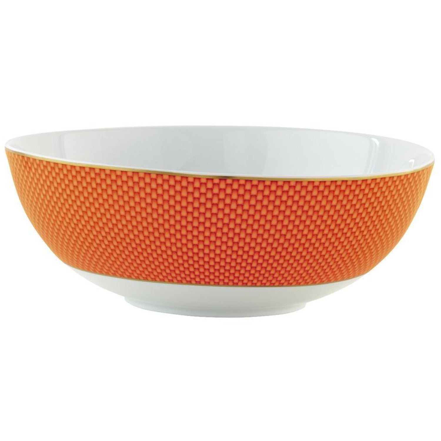Raynaud Tresor Orange Motif N°2 Salad Bowl Large