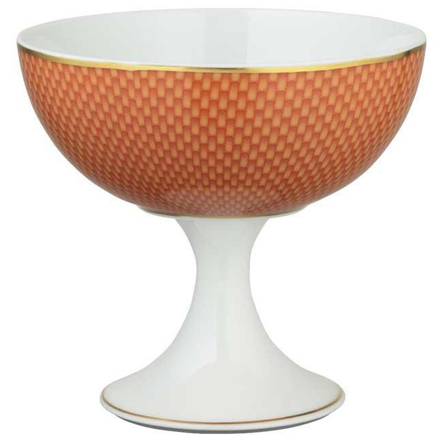 Raynaud Tresor Orange Motif N°2 Sundae Glass